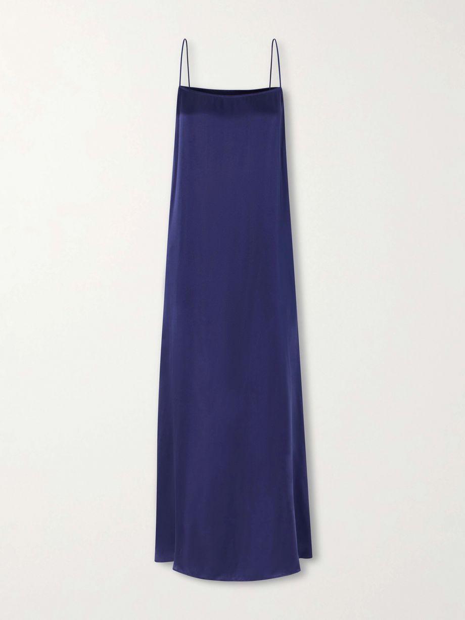 Mae silk satin-blend maxi dress by ANINE BING