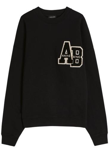Miles Letterman cotton sweatshirt by ANINE BING