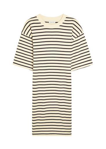 Mona striped cotton-blend mini dress by ANINE BING