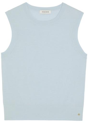 Moni wool and cashmere-blend tank top by ANINE BING