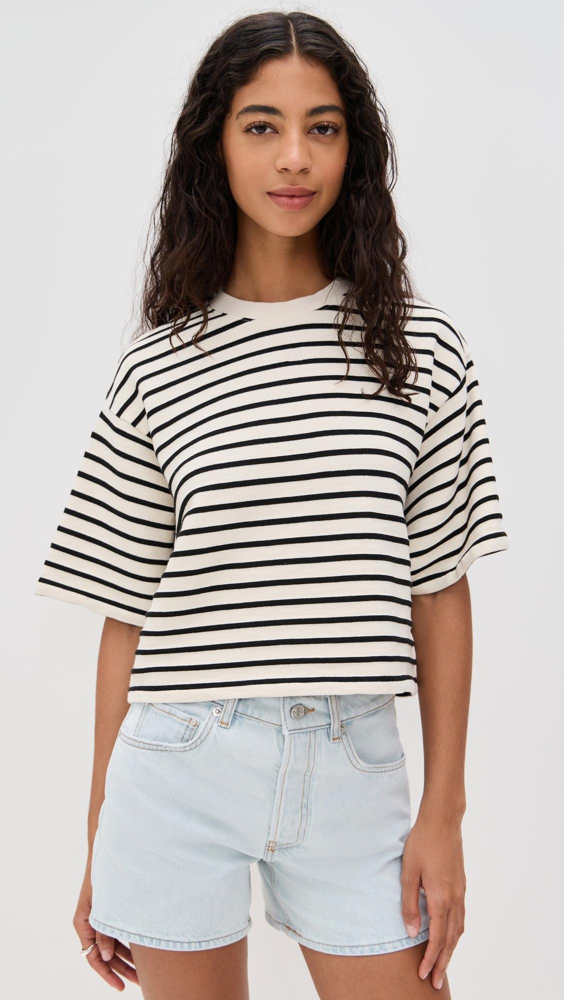 Myers Cropped Tee by ANINE BING