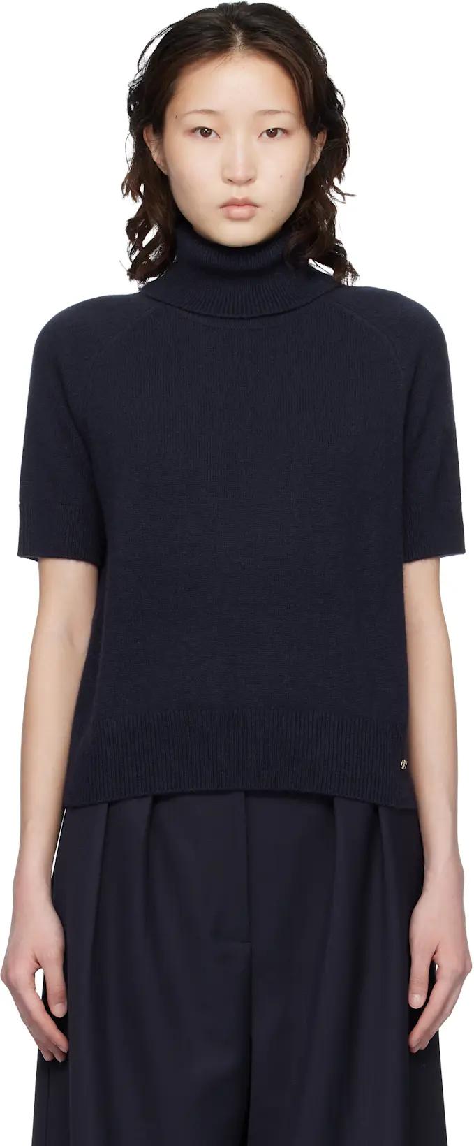Navy Jackson Turtleneck by ANINE BING