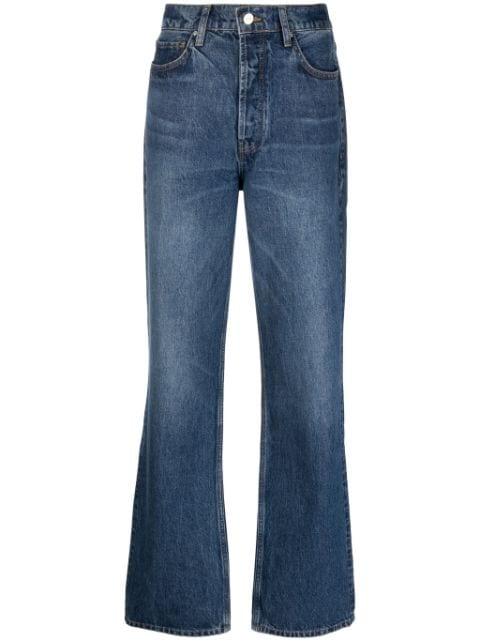 Olsen high-rise straight-leg jeans by ANINE BING