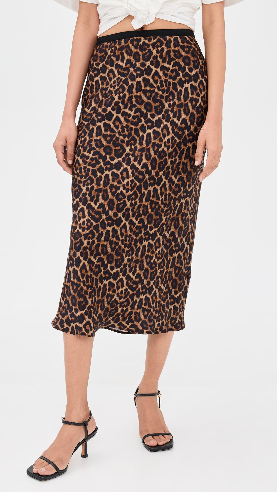 Printed Bar Silk Skirt by ANINE BING
