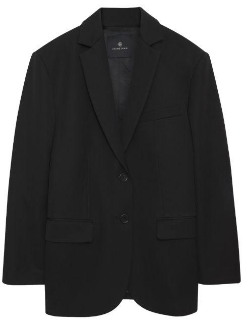 Quinn single-breasted wool blazer by ANINE BING