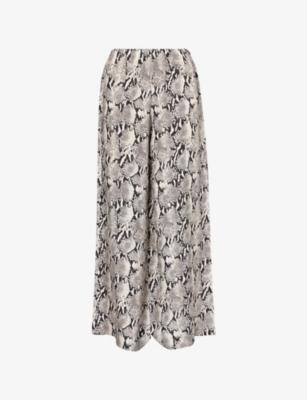 Roslyn Python-Print Woven Trousers by ANINE BING