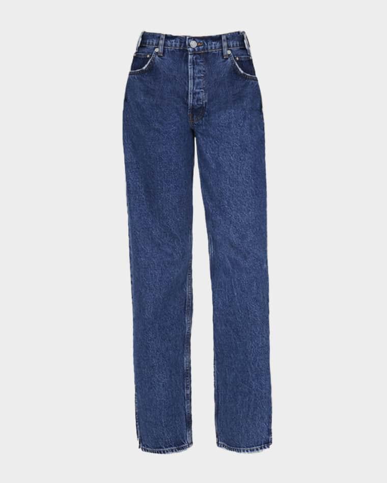 Roy Straight Split-Hem Jeans by ANINE BING