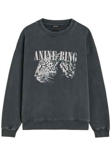 Spencer printed cotton sweatshirt by ANINE BING