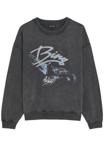 Spencer printed cotton sweatshirt by ANINE BING