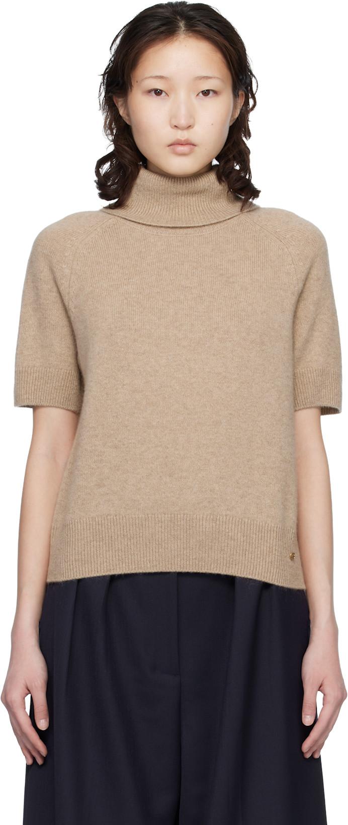 Taupe Jackson Turtleneck by ANINE BING