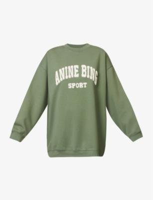 Tyler logo-print cotton sweatshirt by ANINE BING