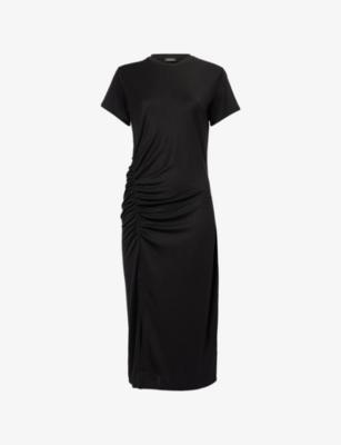 Vida Ruched Stretch-Jersey Midi Dress by ANINE BING