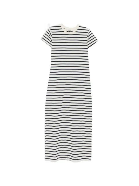 Wynne striped midi dress by ANINE BING