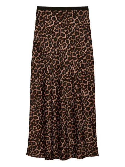 animal-print silk skirt by ANINE BING
