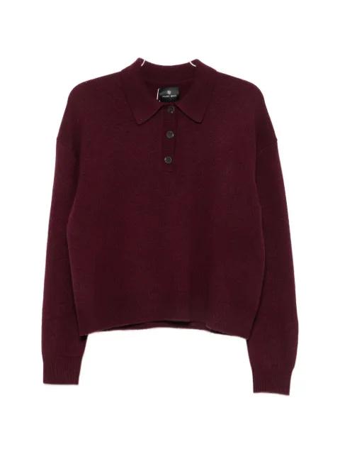 button-up collar sweater by ANINE BING