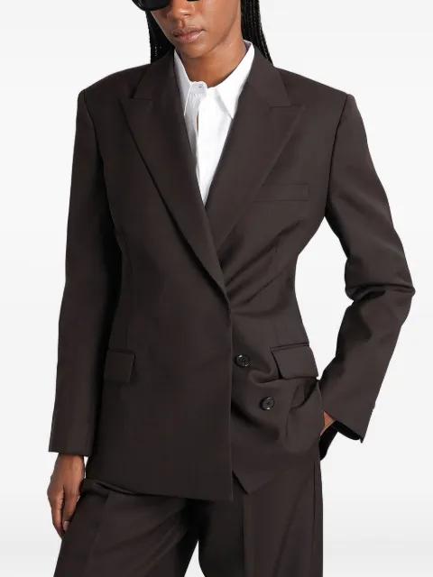 double-breasted wool blazer by ANINE BING