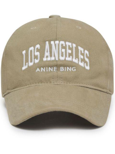 embroidered-motif baseball cap by ANINE BING