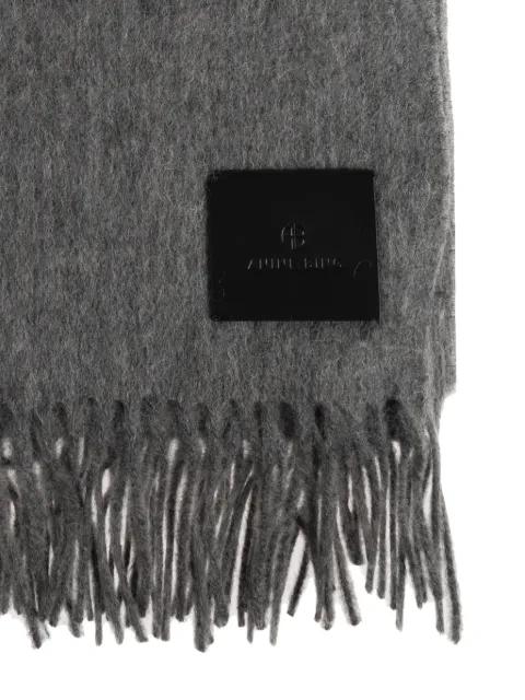 fringed wool scarf by ANINE BING