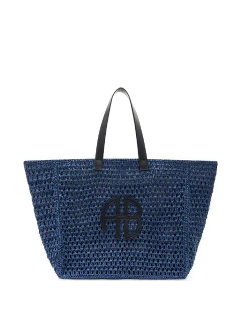 large Rio logo-appliqué tote bag by ANINE BING