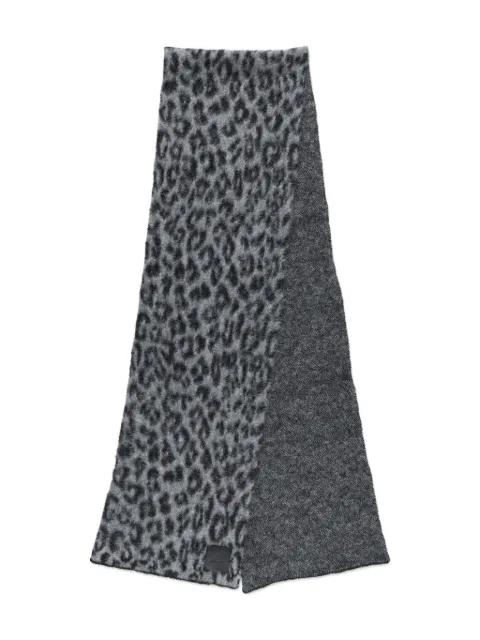 leopard-print wool scarf by ANINE BING