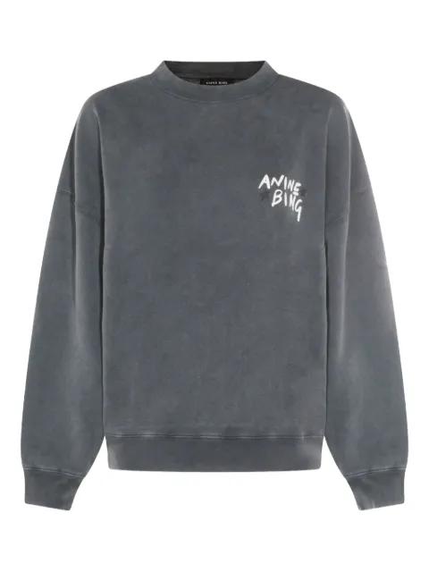 lettering-print sweatshirt by ANINE BING