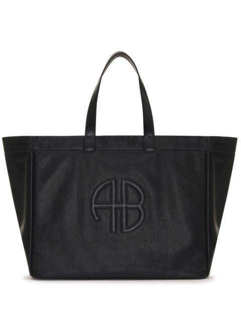 logo-patch tote bag by ANINE BING