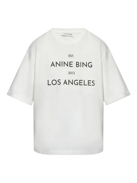 logo-print T-shirt by ANINE BING