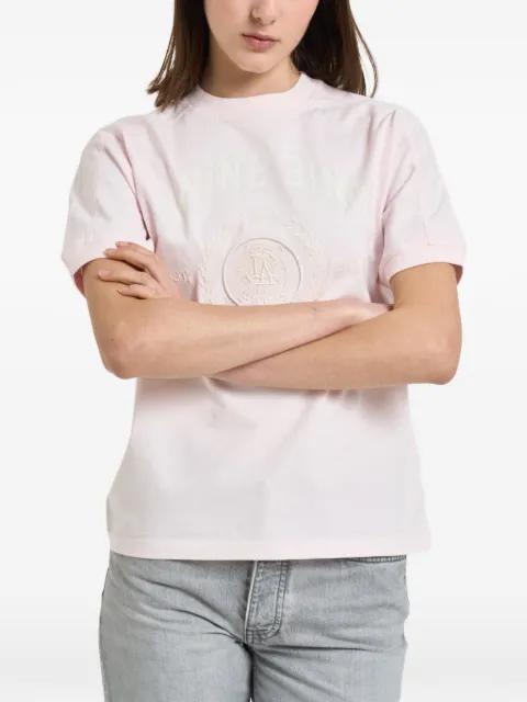 logo-print crest-embroidered T-shirt by ANINE BING