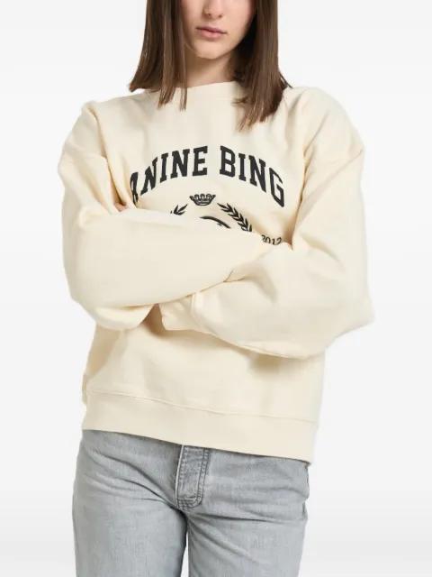 logo-print sweatshirt by ANINE BING