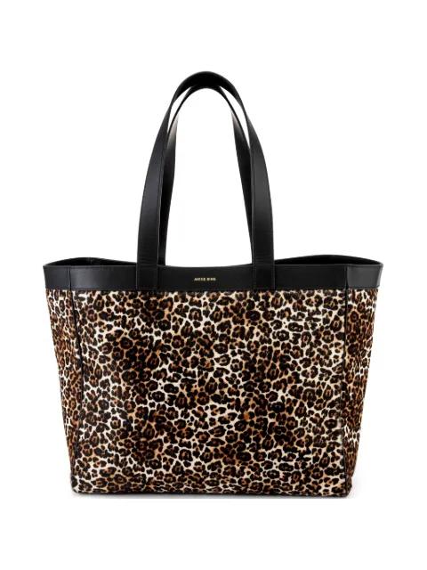 medium Rio leopard-print tote bag by ANINE BING