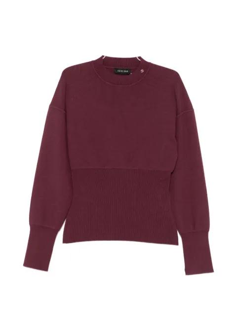panelled mock-neck sweater by ANINE BING
