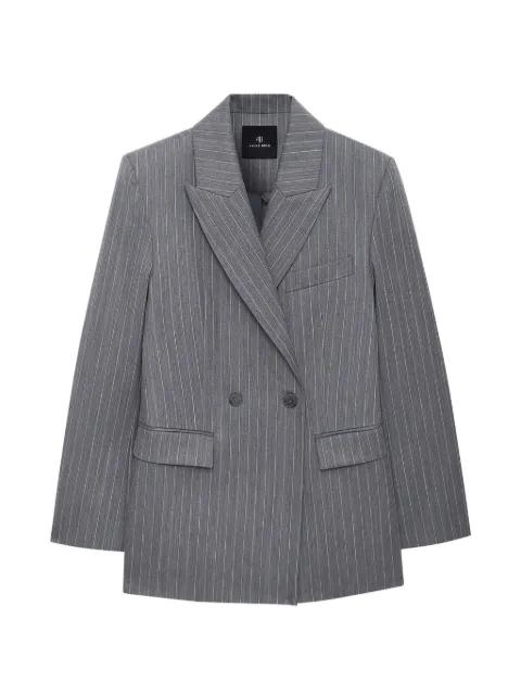 pinstripe-pattern double-breasted blazer by ANINE BING