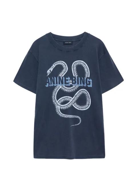 snake lili T-shirt by ANINE BING