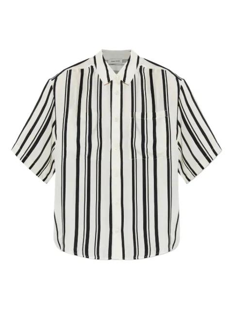 striped short-sleeve shirt by ANINE BING