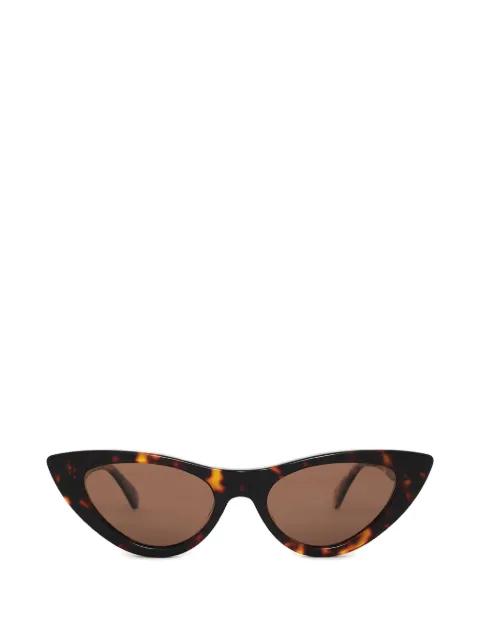 tortoiseshell cat-eye sunglasses by ANINE BING