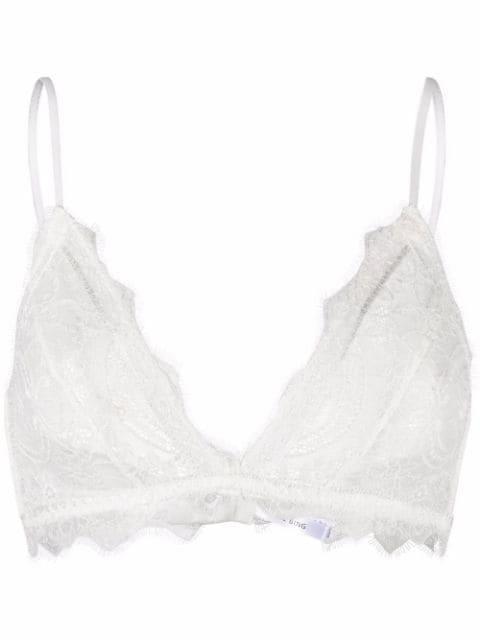 triangle lace bra by ANINE BING