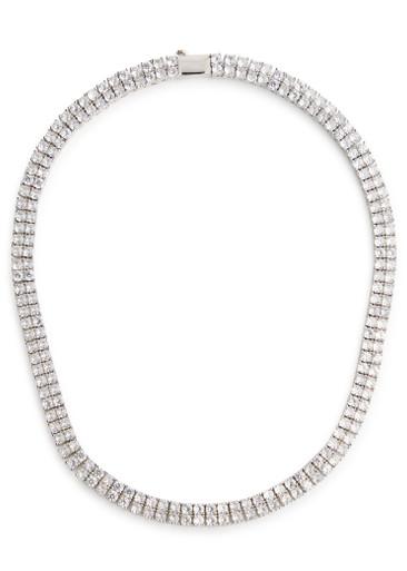 The Juliet crystal-embellished tennis necklace by ANISA SOJKA