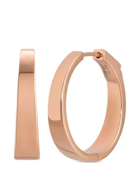 18K rose-gold Meryl hoop earrings by ANITA KO