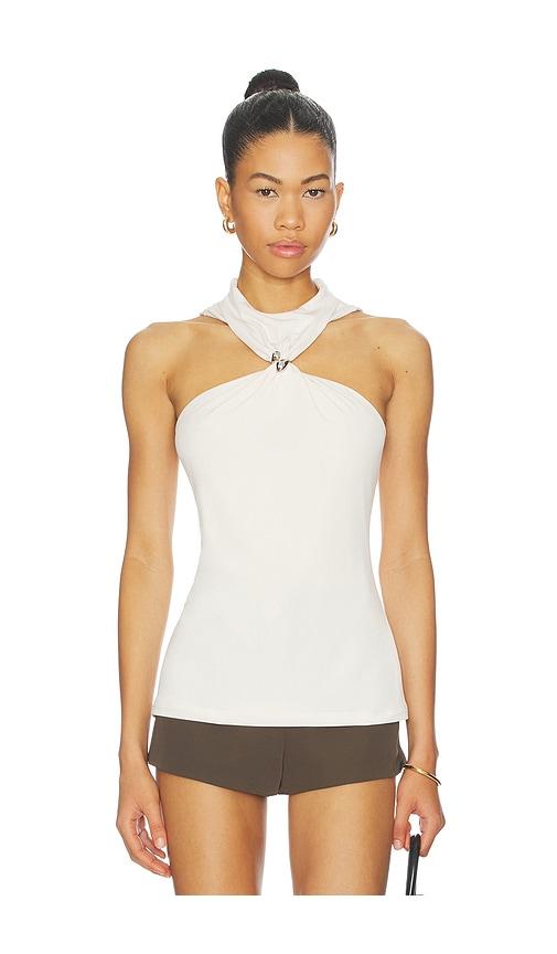 Aniye By Norah Ring Top in Fairy Milk in Cream by ANIYE BY