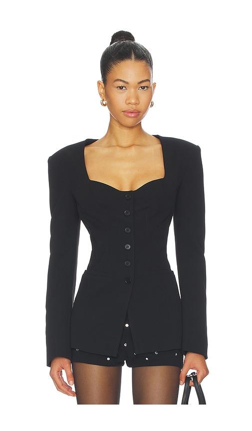 Aniye By Shana Bustier Jacket in Black by ANIYE BY