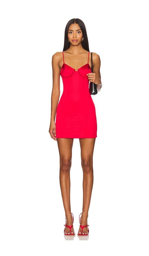 Aniye By Vera Corset Dress in Red by ANIYE BY
