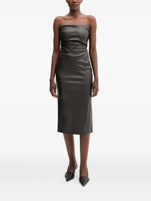 Carly strapless split midi dress by ANIYE BY