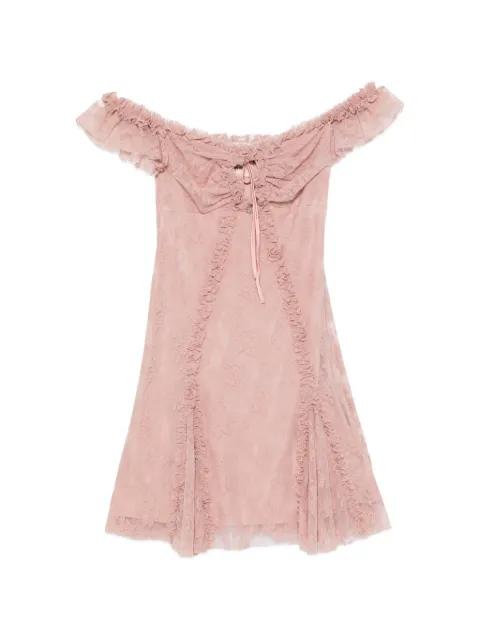 Era ruffled lace mini dress by ANIYE BY