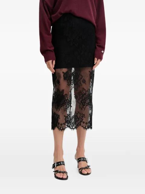 Lace floral midi skirt by ANIYE BY