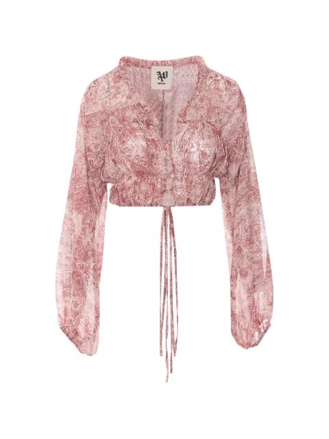 Niko paisley-print ruffled blouse by ANIYE BY