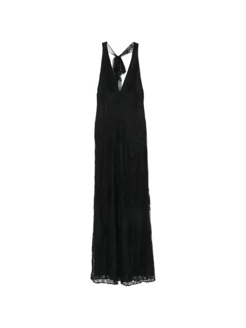 Silva lace-embroidered halterneck jumpsuit by ANIYE BY