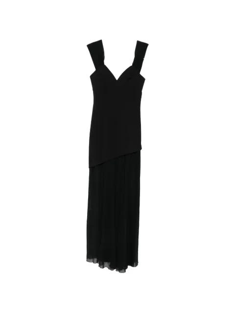 Teodora asymmetric layered maxi dress by ANIYE BY