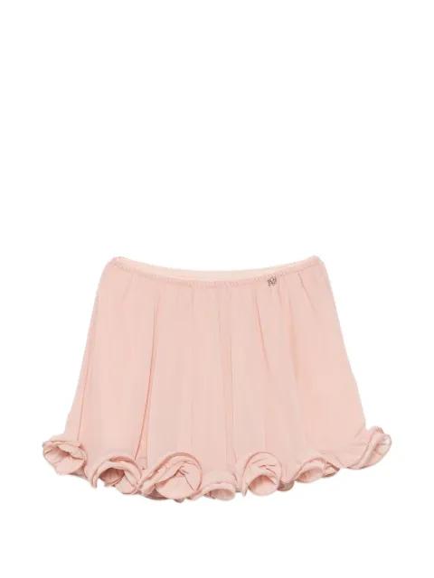 Tessa ruffled-trim pleated skirt by ANIYE BY
