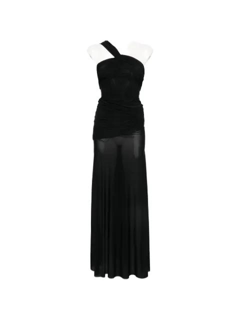 Xena one-shoulder ruched maxi dress by ANIYE BY
