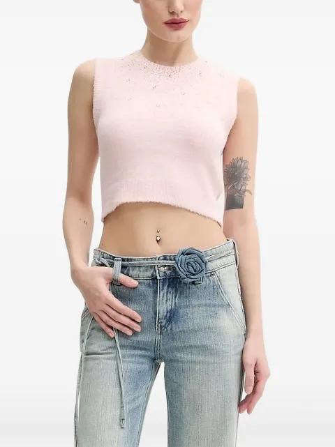 crystal-embellished sleeveless top by ANIYE BY